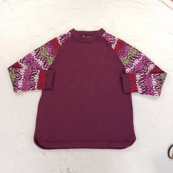 Intialpaca Inti 100% Alpaca Wool Fair Isle Nordic Sweater Womens Medium Peru - Picture 2 of 8